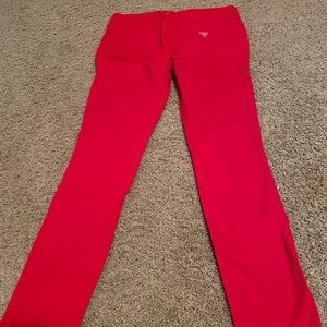 Red guess jeans